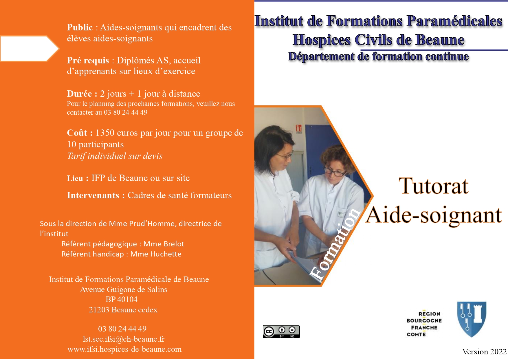 Formation Tutorat Aide-soignant | IFSI De Beaune